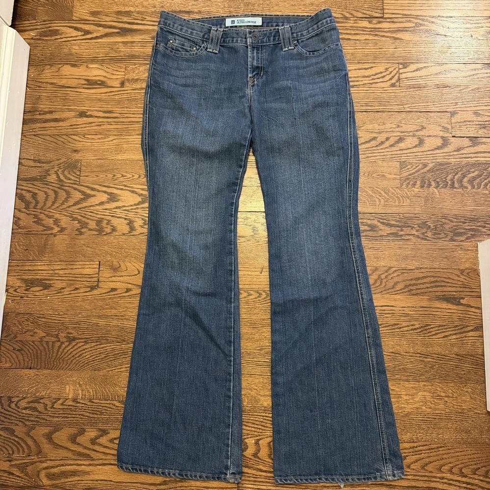Gap Jeans Vintage Women's Size 8 Ultra Low Rise Flare Jeans Medium Wash Bootcut